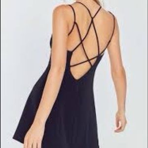 UO Silence + Noise Strappy Cutout Mini Dress
